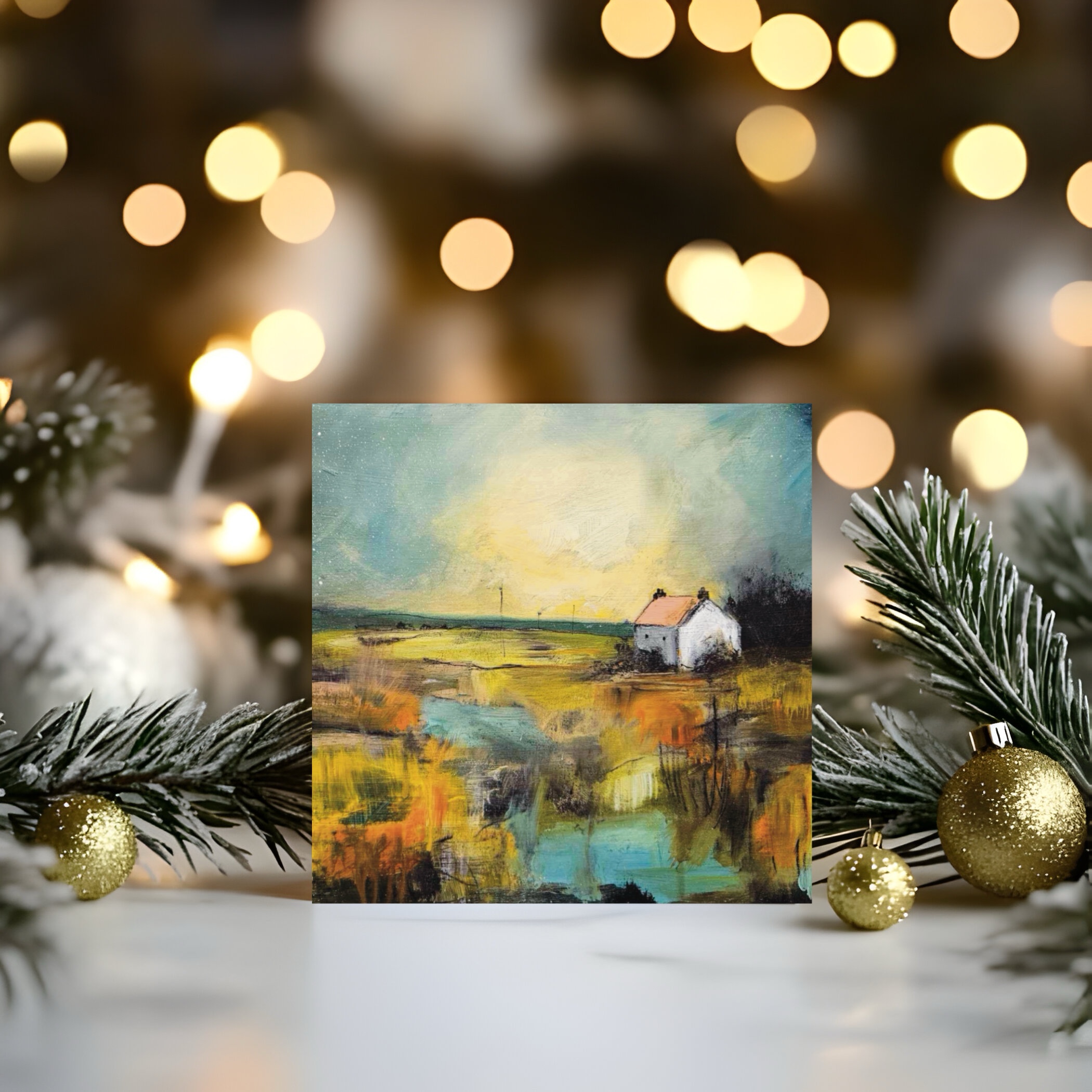 Handmade Acrylic and Oil Painting, mixed media by Heidi Clawson