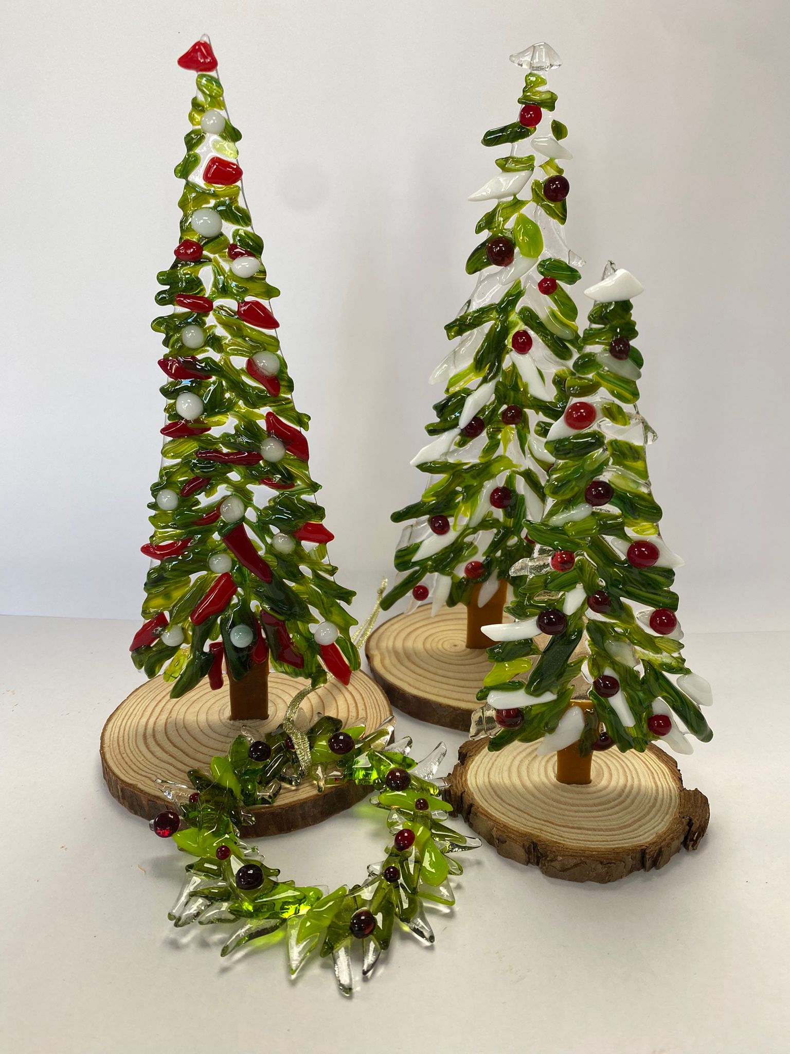 Handmade Fused, lampworked, enamel painted and copper foiled glass by Jill Tisbury - Firedglass